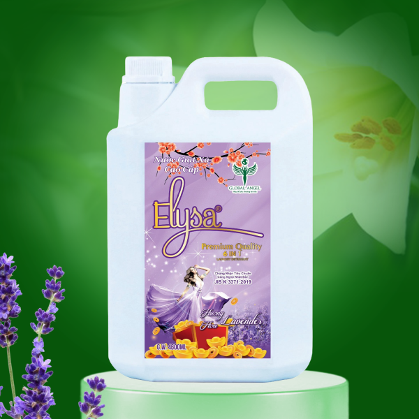 Nước giặt xả cao cấp Elysa 6in1 Hương Lavender 4600ml