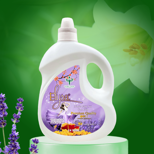 Nước giặt xả cao cấp Elysa 6in1 Hương Lavender 3600ml