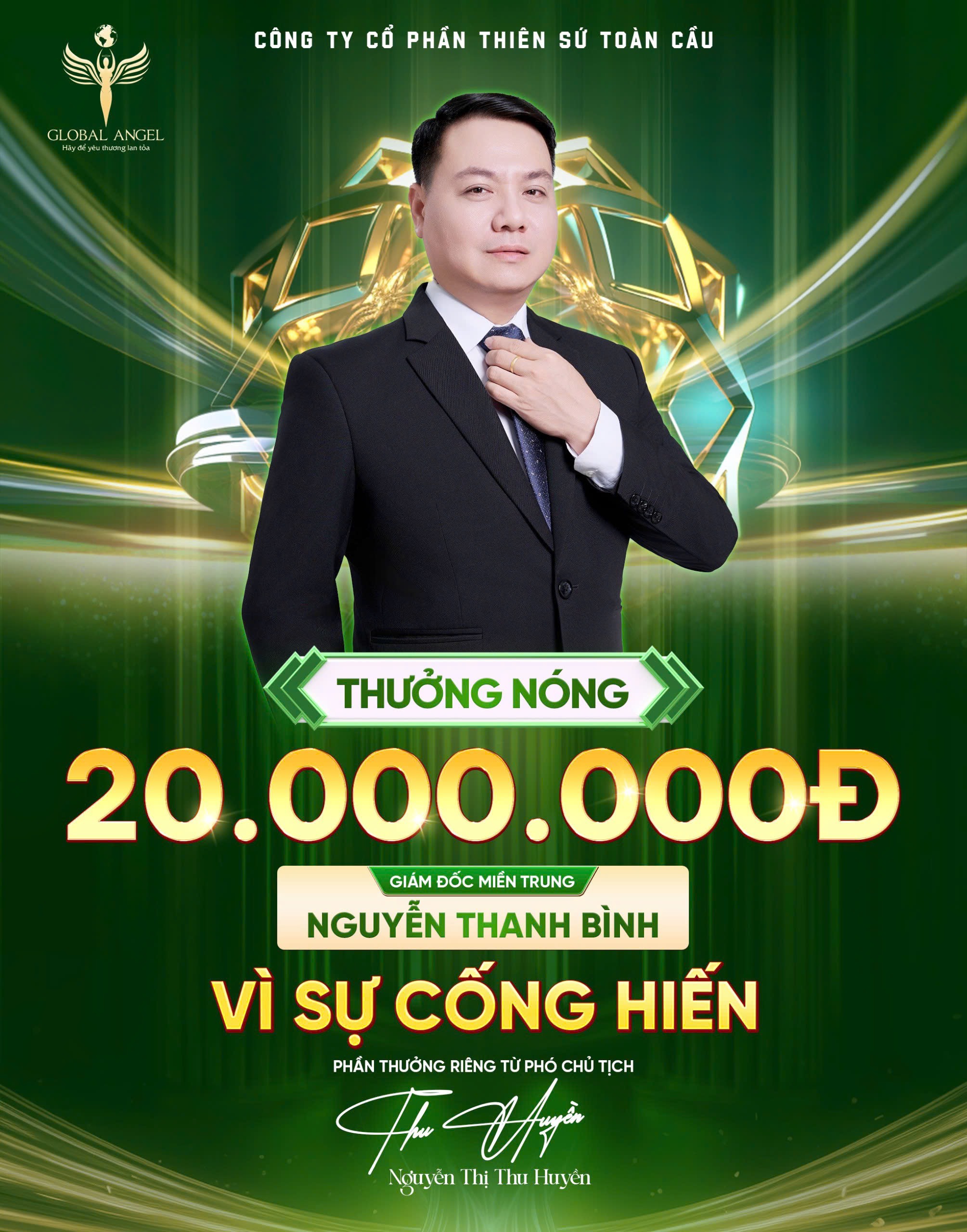 Vinh Danh Giám Đốc Miền Trung - Nguyễn Thanh Bình Vì Sự Cống Hiến 