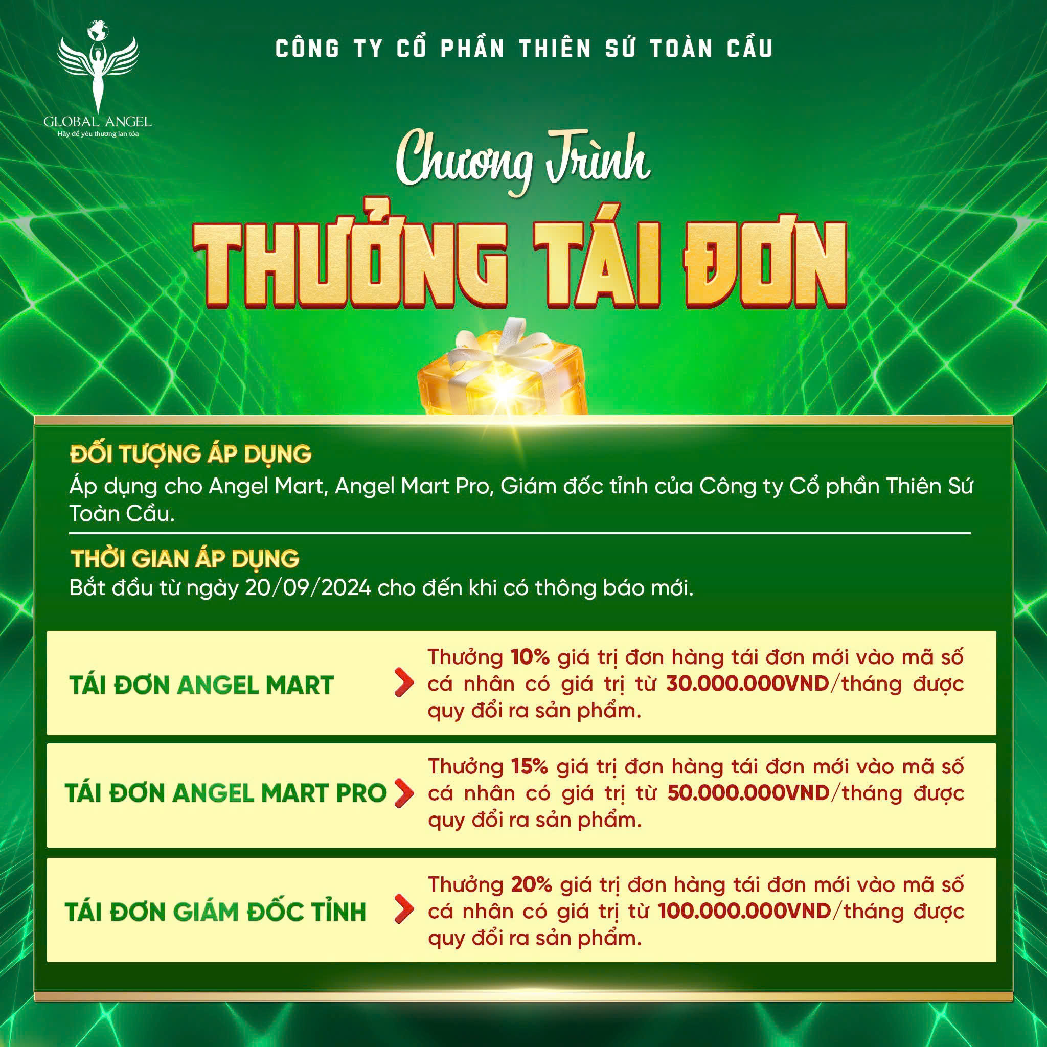 Chương Trình Thưởng Tái Đơn