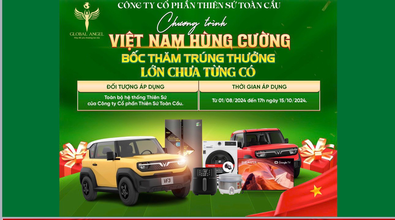 Chương trình Việt Nam Hùng Cường - Bốc Thăm Trúng Thưởng Lớn Chưa Từng Có